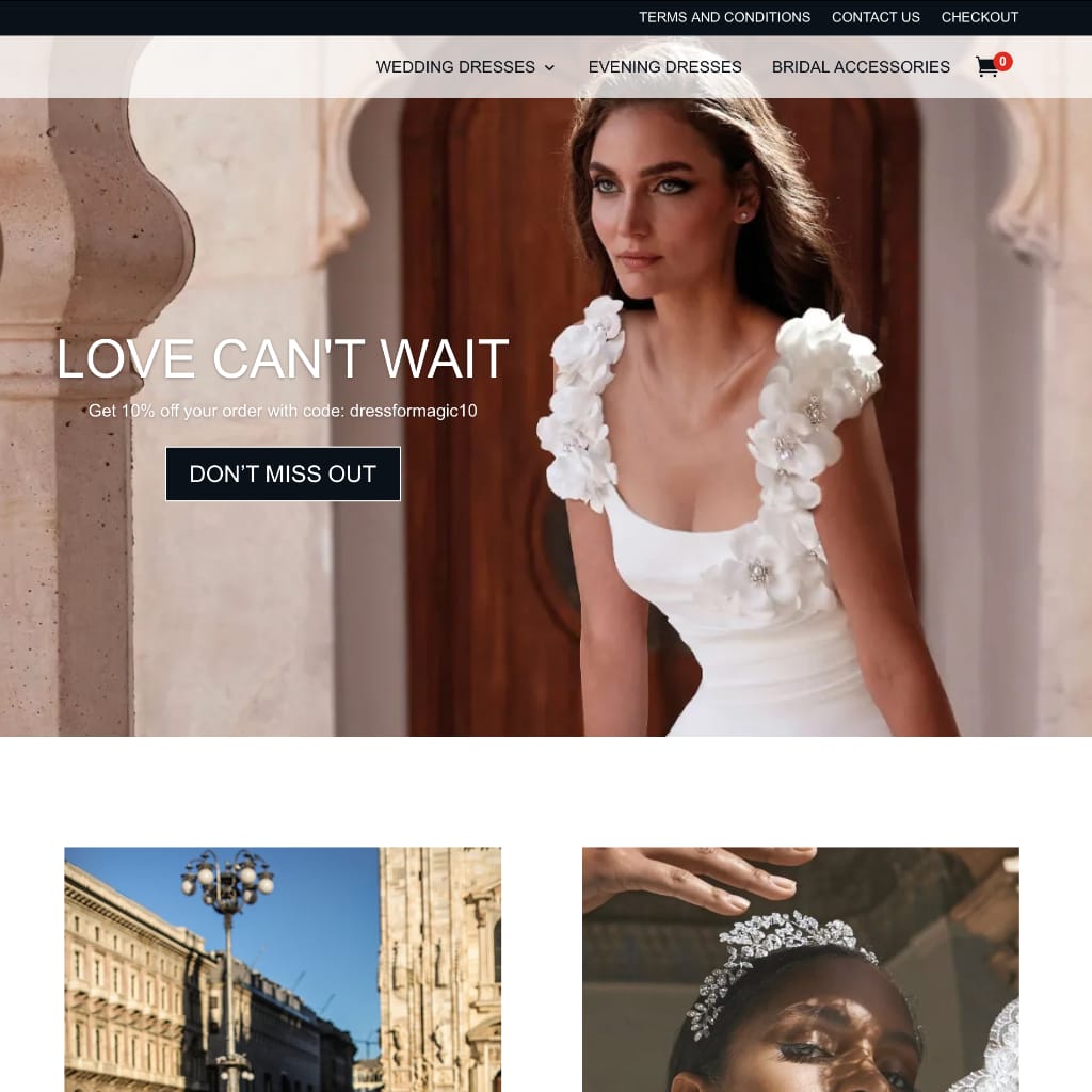 El. parduotuvės sukūrimas Dressformagic.co.uk